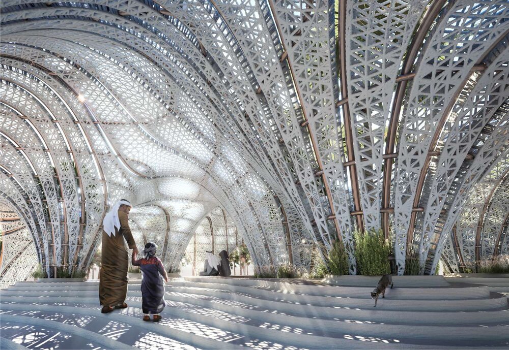 3D列印建築,沙漠建築,涼亭,有機建築,Middle East Architecture Network,geodesic dome