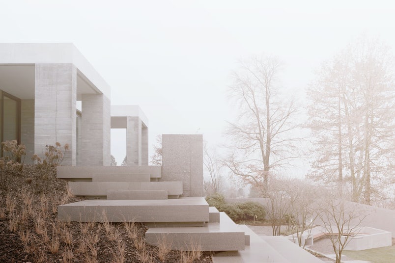 林間住宅,極簡主義建築,minimalist architecture,蘇黎世湖,Lake Zurich,公園之屋,House in a Park,Think Architecture,開放性空間,內外互動