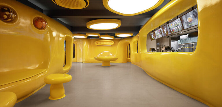 crosby-studios-bright-yellow-alien-habitat-dessert-shop-jakarta-butter-baby-designboom-06-768×371